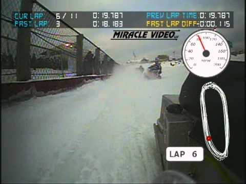 Eagle River Derby snowmobile on board cam plus data