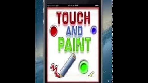 Touch/Draw/Paint/Color iPhone Apps Game Source Code