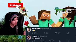 Pokimane Turns Down Playing Minecraft With Quackity Emotional
