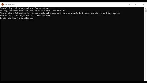 How to Solve Linux Component is Not Enabled | WslRegsiterDistribution Failed with Error in Ubuntu