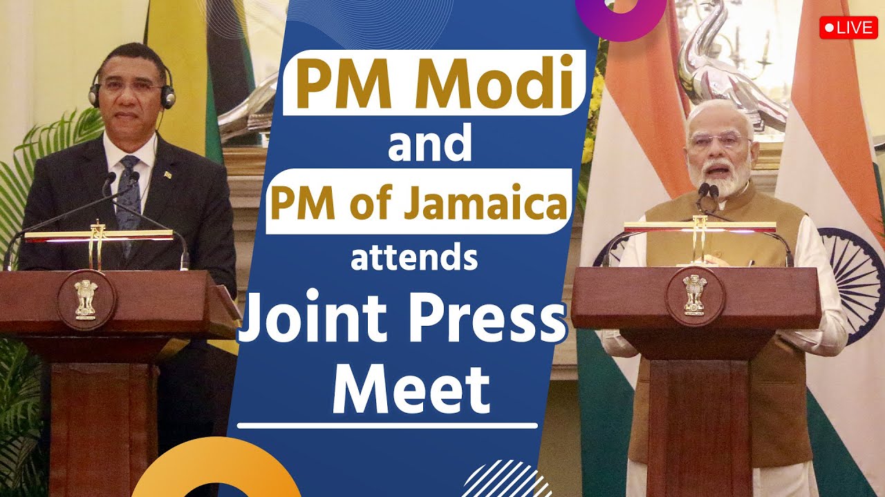 LIVE: PM Modi and Jamaica PM Andrew Holness attend the joint press meet ...