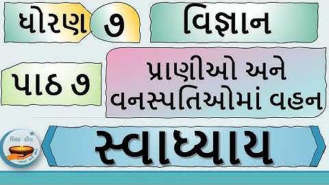 std 7 science ch 7 swadhyay-dhoran 7 vigyan part 7-સ્વાધ્યાય વિજ્ઞાન ધોરણ 7- ધોરણ 7 વિજ્ઞાન પાઠ 7
