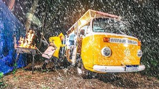 Surviving a Rainstorm In a Van - The Scariest Camping Trip Ever