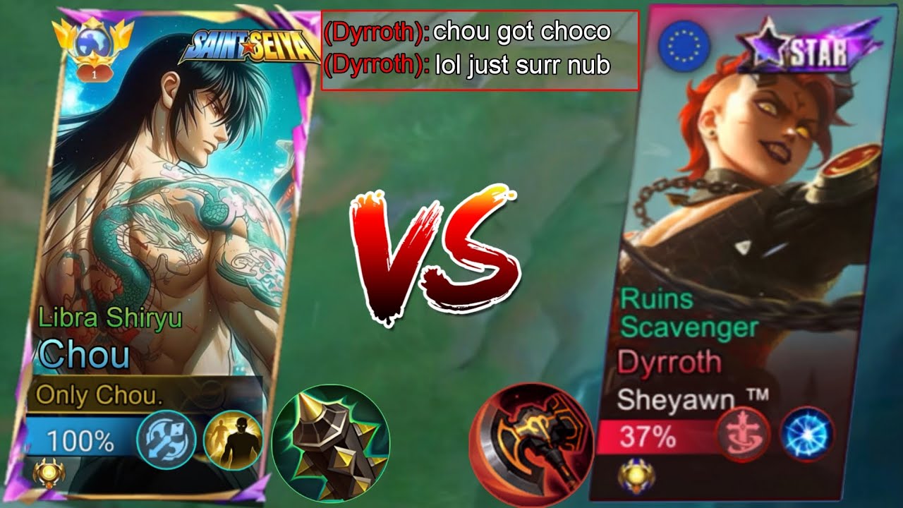 ГЛОБАЛЬНЫЙ ЧОУ ПРОТИВ ПРОФЕССИОНАЛЬНОГО ДИРРОТА НА ЛИНИИ ОПЫТА. КТО ПОБЕДИТ? | Mlbb Чоу против Ди...