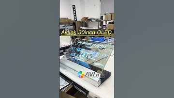 Avlink transparent foldable 30inch oled digital display high end signage LG 600nits monitor factory