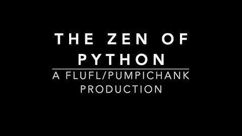The Zen of Python