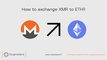How to exchange Monero (XMR) to Ethereum (ETH) | Cryptokens.fi Tutorial