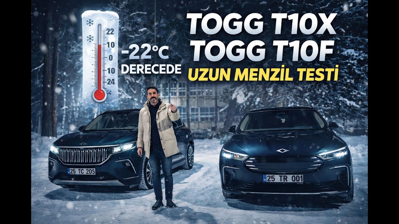 Türkiye’de BİR İLK –22°C’de TOGG Savaşı! T10X mi Daha Dayanıklı, T10F mi? |