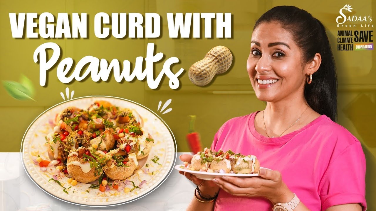 Vegan Curd with Peanuts 🥜 | Plant-Based Dahi Recipe | Sadaa’s Vegan Kitchen