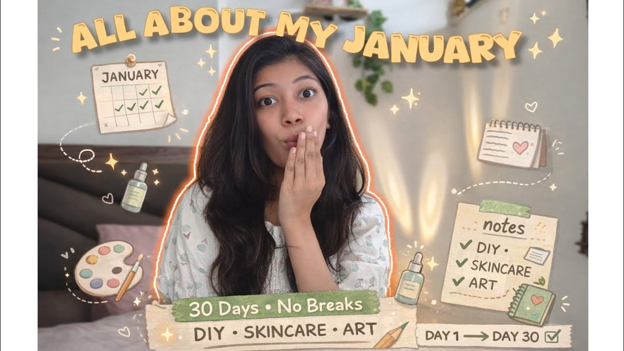 I Challenged Myself to create for 30 days😯| January Vlog✨|#january #30daychallenge
