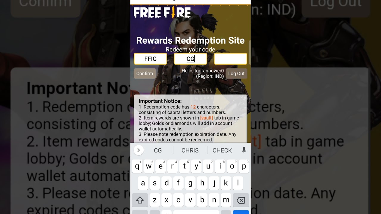 FreeFire New Shake it up Redeem Code😱