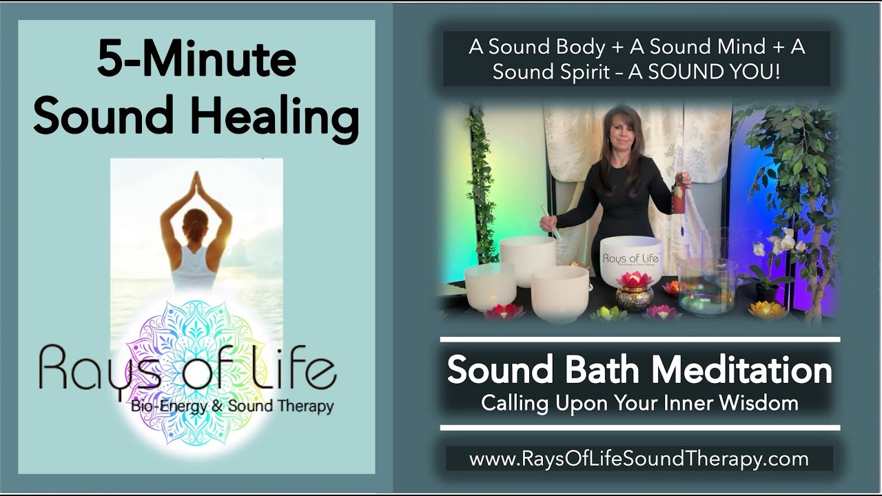 5 Minute Sound Healing | Calling Upon Your Inner Wisdom 🤍🕊️🤍 A Sound Healing Journey  ⬇️ For Details