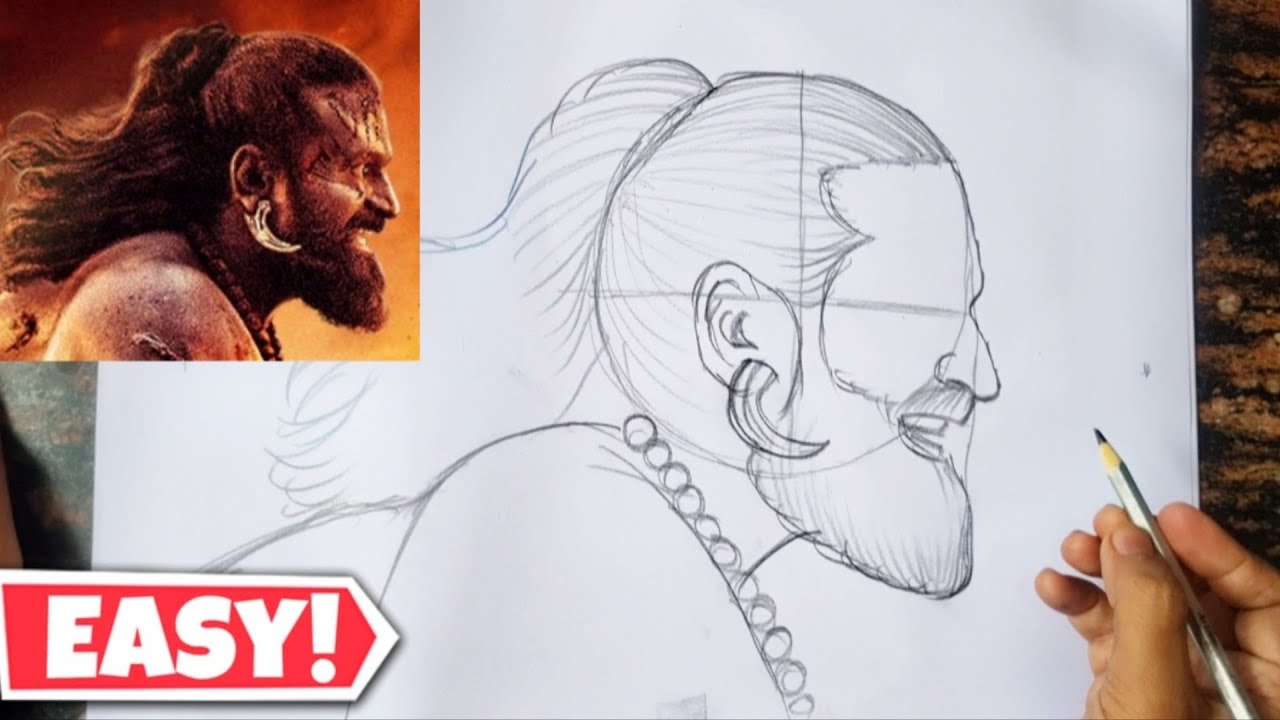 Kantara Rishab Shetty Drawing | Kantara Chapter 1 Drawing