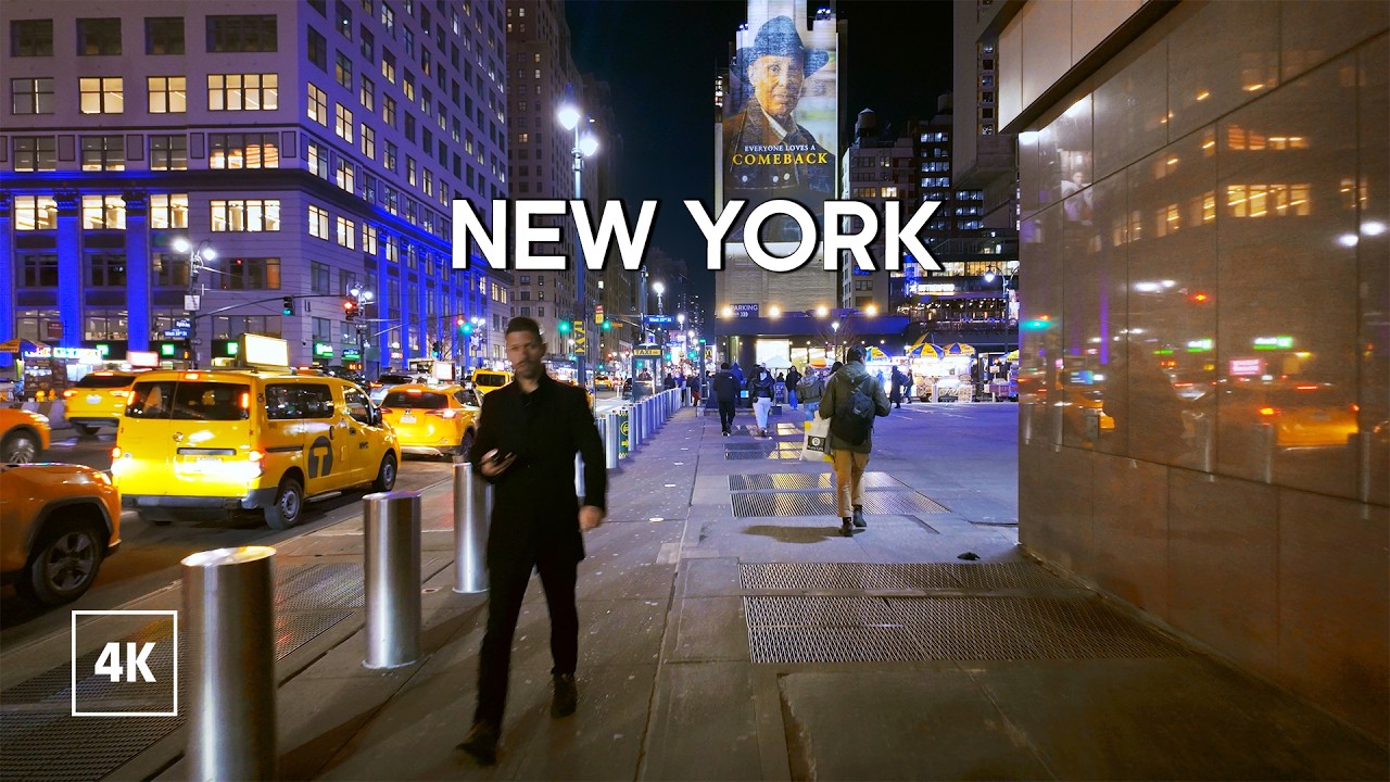 New York, Amerika Serikat | Jalan Santai Sore Hari 4K | 21 Mar 2026