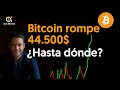 BTC rompe 44.500$. ¿Hasta dónde sube el precio de Bitcoin?