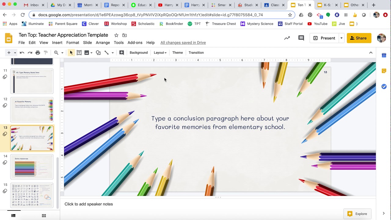 Google Slides How To (Teacher Appreciation Assignment) YouTube