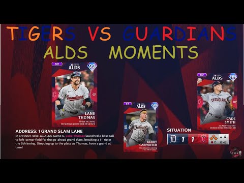 TIGERS vs GUARDIANS *ALDS* Postseason Moments / MLB The Show 24 - YouTube