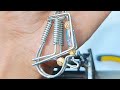 Brilliant idea _ The expertise of stainless steel wire craftsmen in making unique key chains #diy