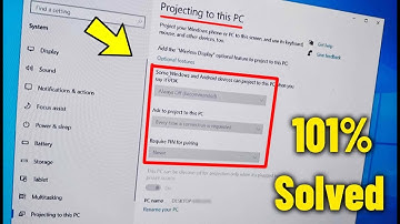 Projecting to This PC Features are Greyed Out & Not Working in Windows 10/11 - How To Fix Error ✅