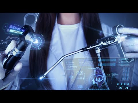 ASMR 最先端 耳鼻咽喉科の 耳検査と 耳掃除 (字幕💬)Sci-fi asmr/空想科学 asmr