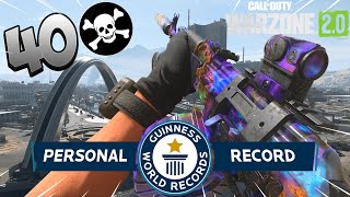 My *NEW* Kill record in WARZONE 2.0! INSANE 40 KILL GAME!
