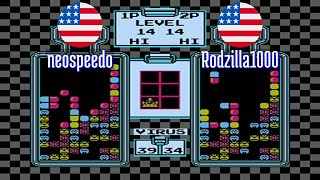 FT2 @nes_drmario: neospeedo (US) vs Rodzilla1000 (US) [Dr. Mario NES Fightcade] Apr 25