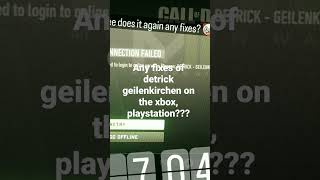 anybody know how to fix mw2 error - detrick geilenkirchen on console