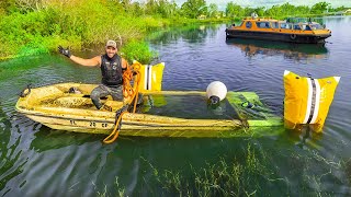 Recovering A STOLEN Sunken Boat From Backyard LAKE!!! (UNSOLVED)