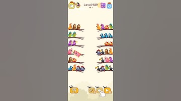 bird sort color game level 429 #games #gamedesign #gameartdesign #gamedevelopment #gameplay