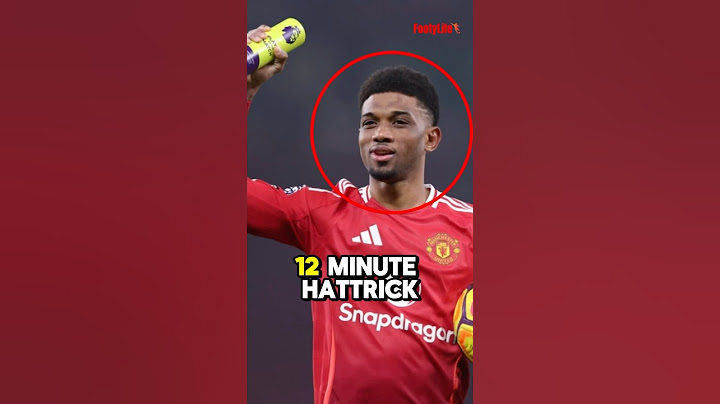 Amad Diallo had a 12 minute hattrick #football