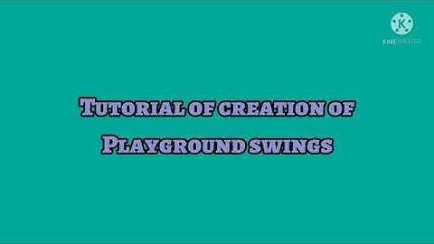 Trailer of creation of playground swings in blender.