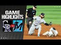 Rockies vs marlins game highlights 5224  mlb highlights