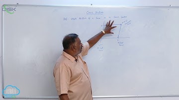 Conic sections || Some basic definations || Disk Telangana