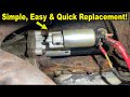 Ford Truck Starter Replacement in 30 Minutes For Less Than $50!! Ford F-250, F-350, Expedition, Excu