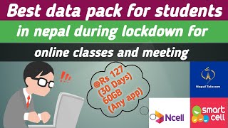 Best data pack for students in nepal during lockdown - Cheapest data pack in nepal