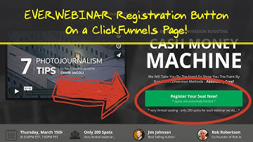 EverWebinar and ClickFunnels - Custom CTA Button Tutorial