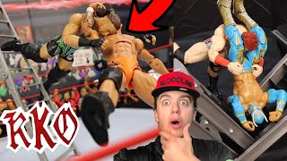 I SETUP WWE Action Figures With LADDERS! It got Crazy!