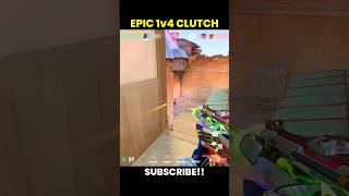 This Epic 1v4 Clutch is WORTH it 🤯 #valorant #valorantclips #shorts
