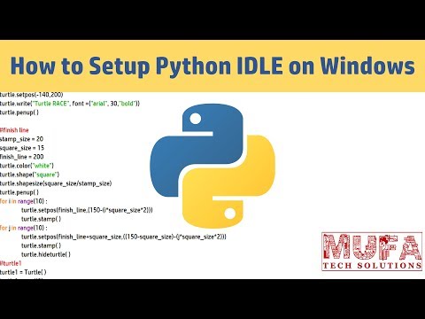How to setup python IDLE on windows | pygame
