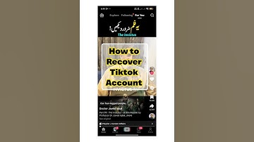 How to Recover TikTok Account | Tiktok account recovery Guide