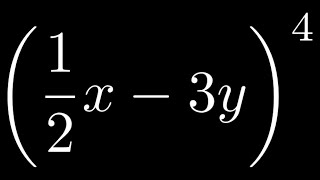 How to Use Pacal's Triangle to Expand ((1/2)x - 3y)^4