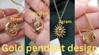 Latest Sun And Moon D Pendant Design With Weight For Men