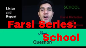 School | Learn Persian Language| Basics of Farsi (5-Minute vide series) |Speak English-Farsi