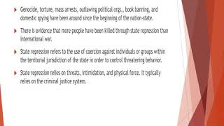 State Repression 1