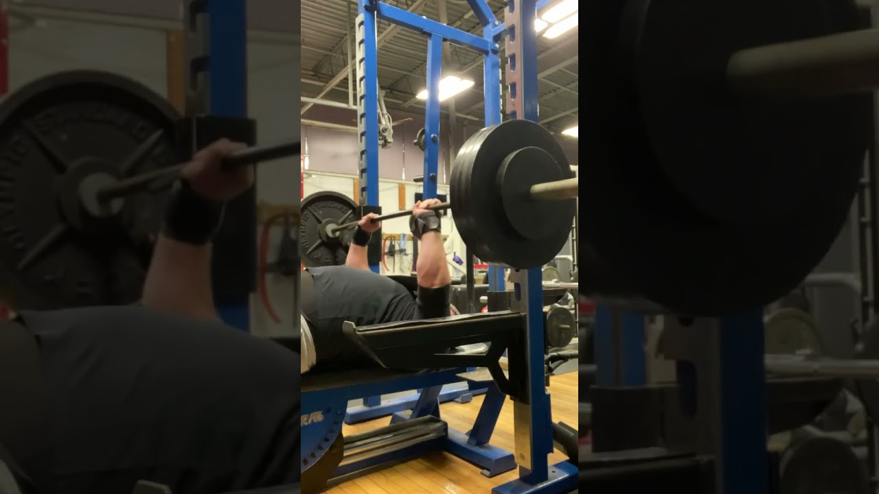 365 pound bench press for 5 reps 