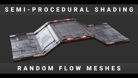 Random Flow 08: Semi-Procedural Shading (Timelapse)