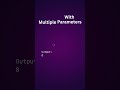 Function Parameters in Python | Python concepts under 2 minutes