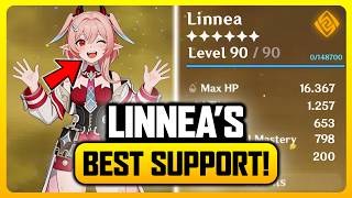 LINNEA BEST TEAM BUILD &amp; MOST INSANE SUPPORT | Linnea Genshin, Linnea Genshin Impact, Genshin Linnea
