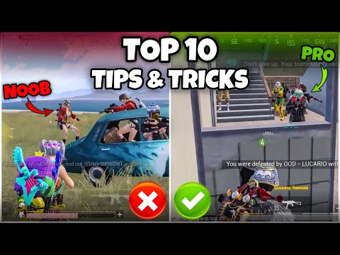 TOP 10 TIPS AND TRICKS IN BGMI TO BE A PRO PLAYER IN PUBG MOBILE TIPS🔥MEW2