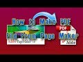 how to make PDF file from page maker